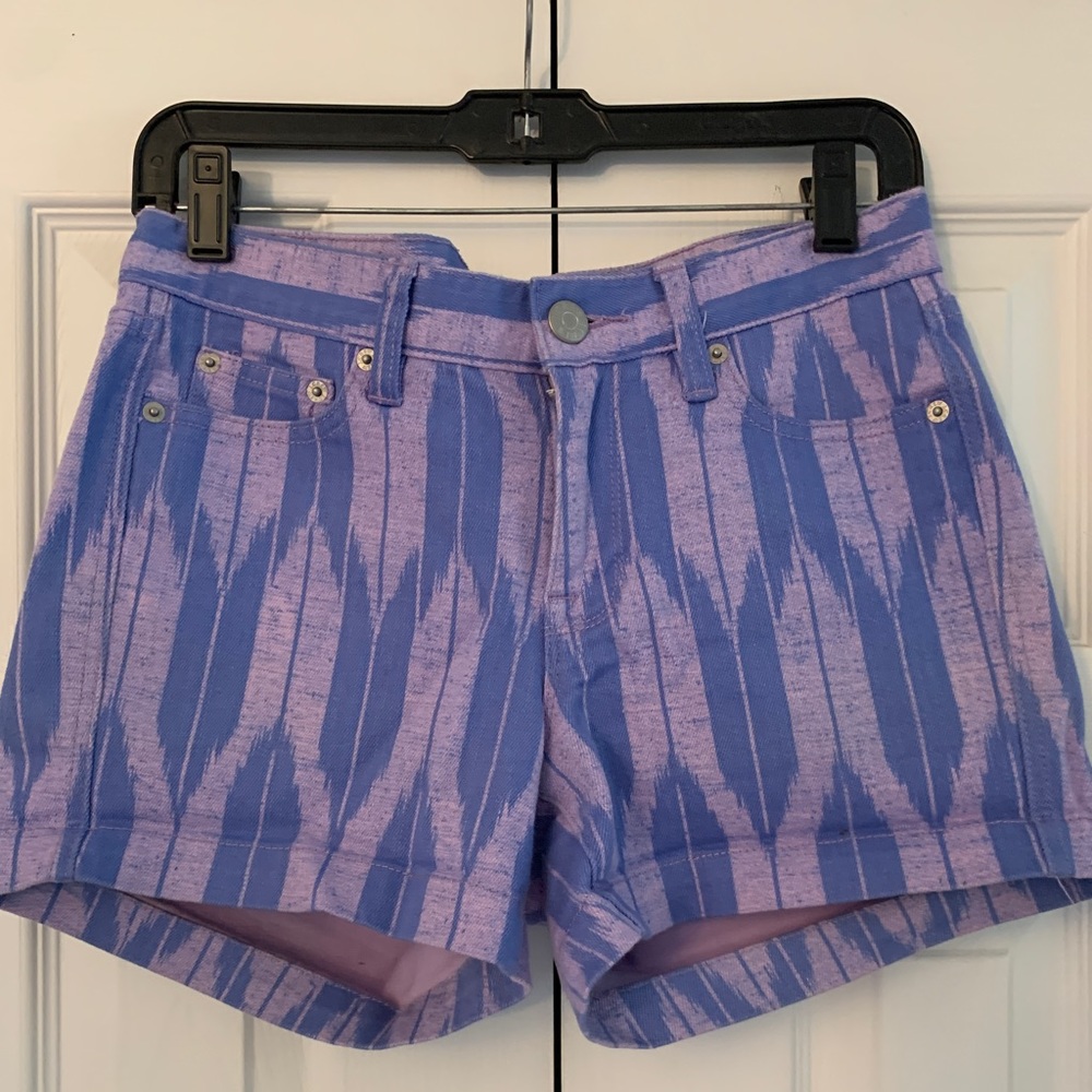 J Crew Two Tone Purple Shorts (stretch). Size 2, good condition
